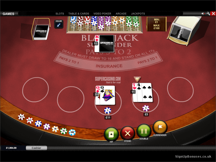 Blackjack gui