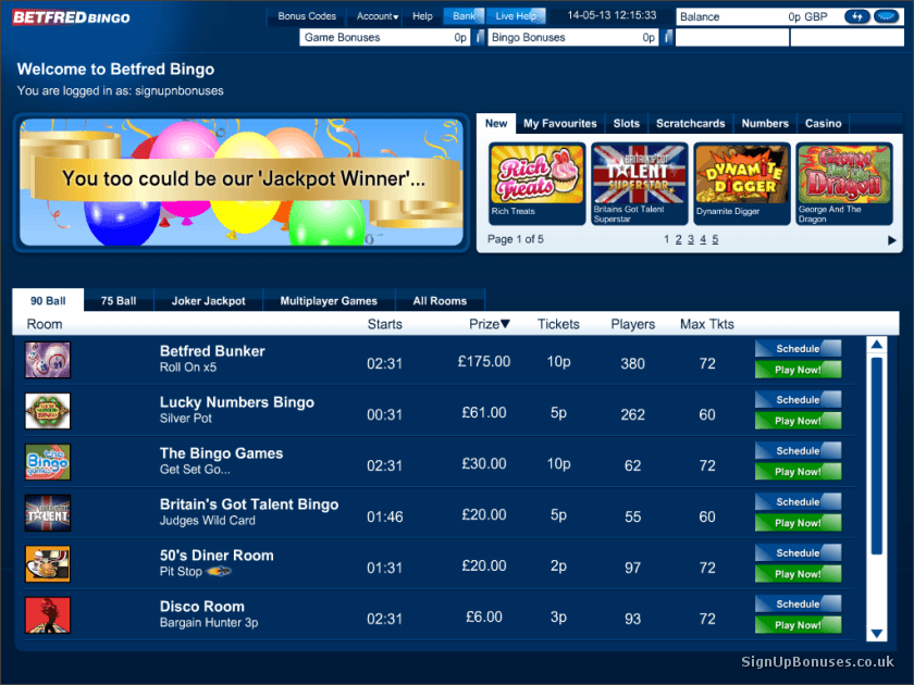 Betfred Bingo Games Betfred Bingo Games